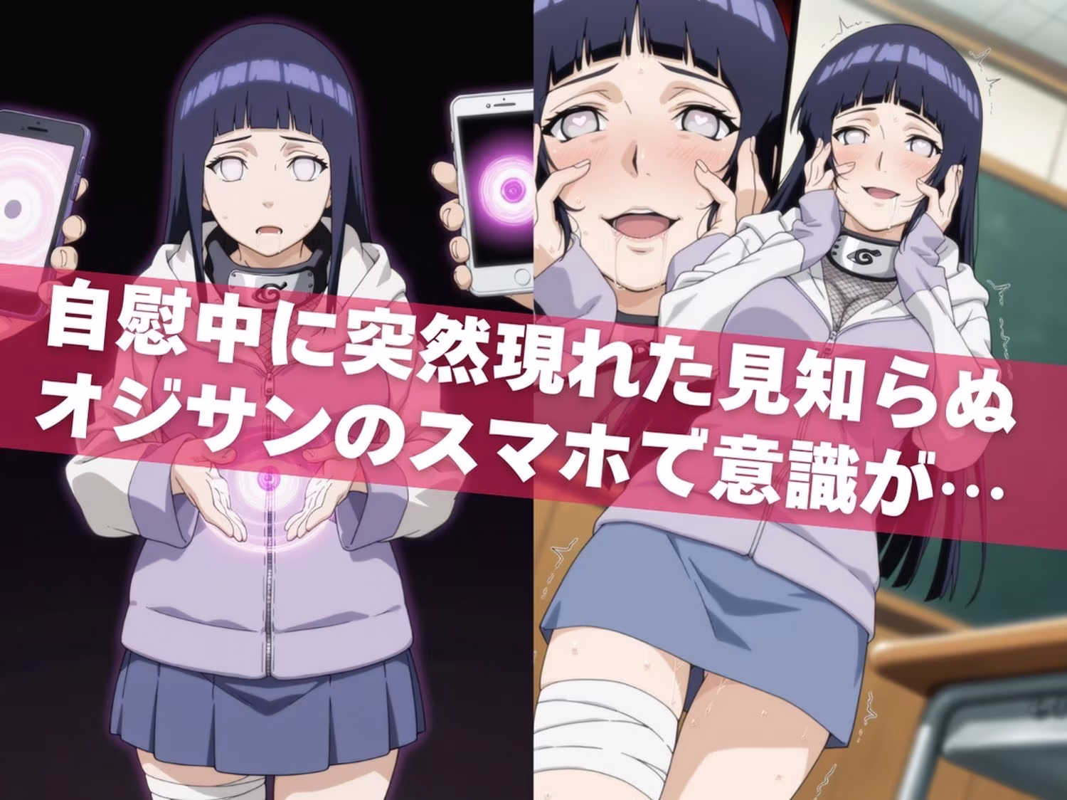 オナニー覗かれ、寝取られて  N●RUTO 〜 学校編 〜 おじさんに暴かれた秘密