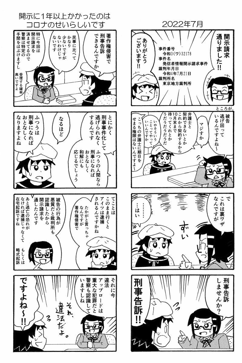 俺のマンガを無断転載したヤツが前科者になった話。プレビュー版