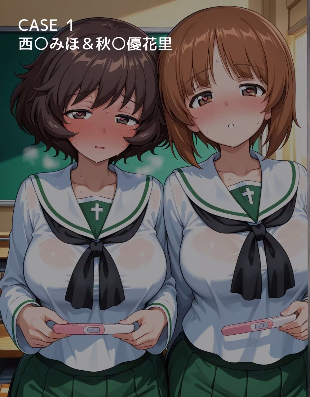 ハメパン〇ァー レズカップルを性処理係にしたら孕み堕ちした