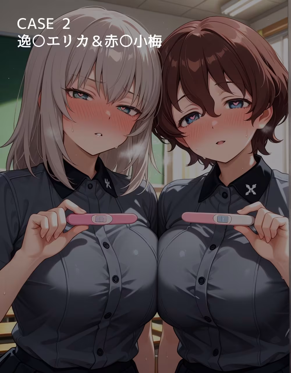 ハメパン〇ァー レズカップルを性処理係にしたら孕み堕ちした