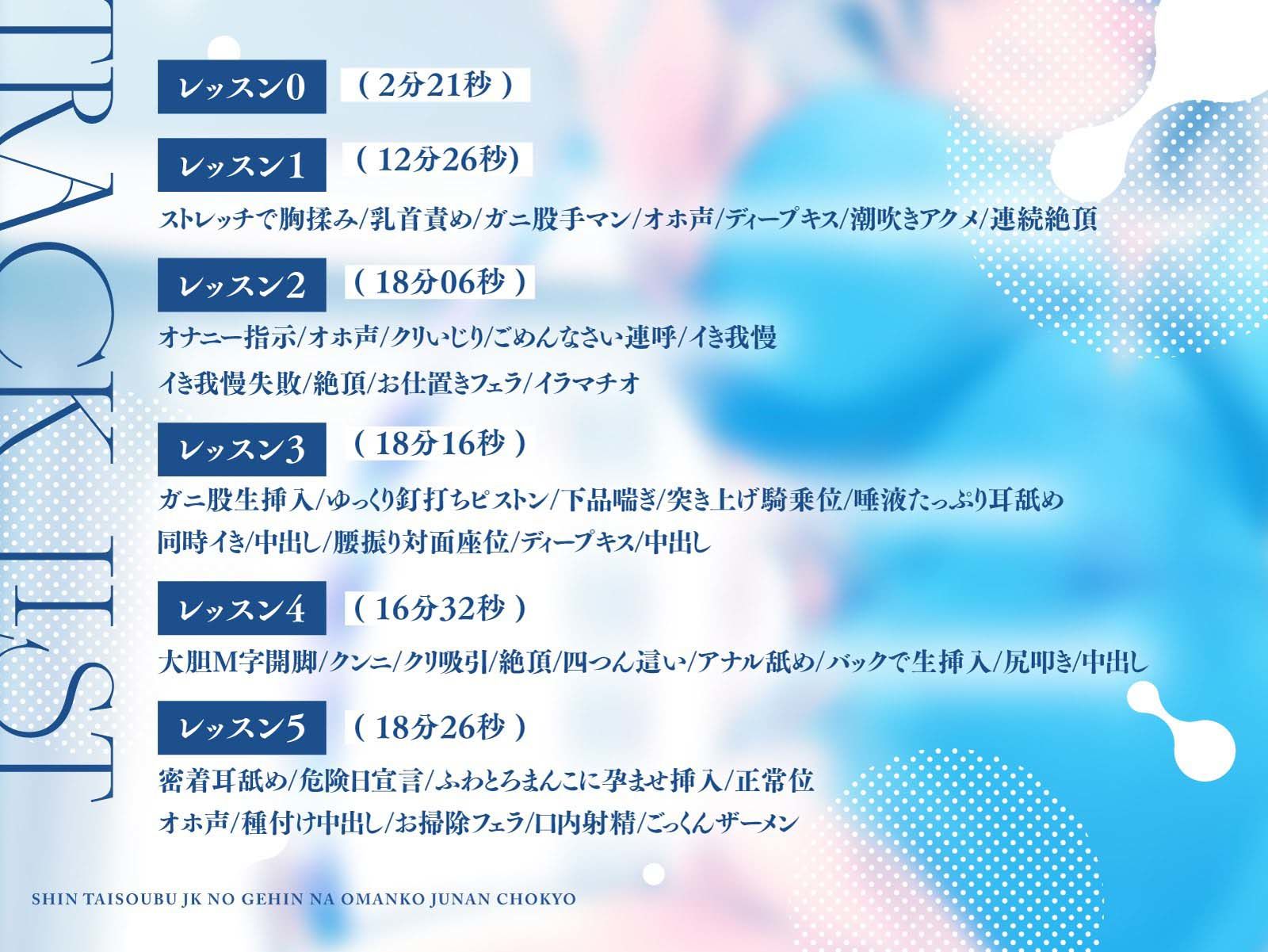 【オホ声】新体操部JKの下品なおまんこ柔軟調教【KU100】