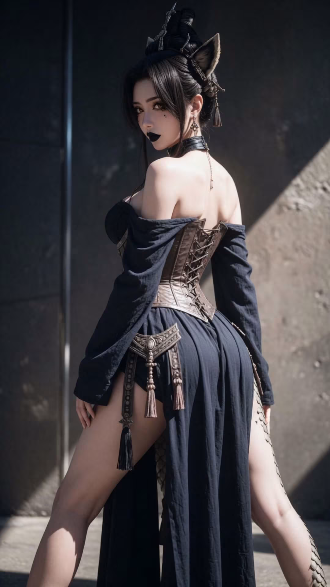中世獣人 コンカフェバロンのコスプレーヤーさん「ちょっと色っぽく踊ってみた」 2