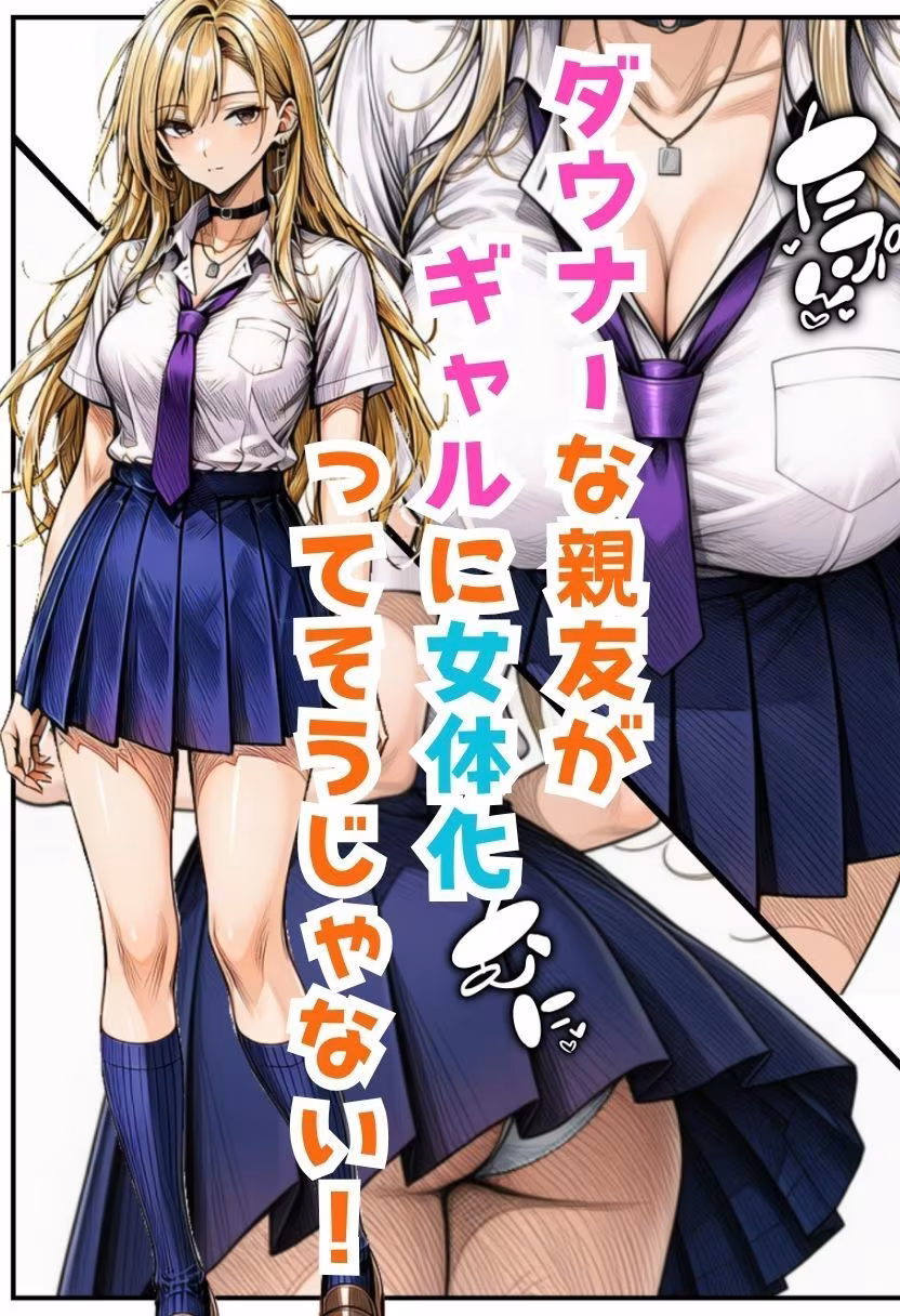 TSダウナーギャル！女体化した親友がメス堕ちして大量中出し搾精されたオレ