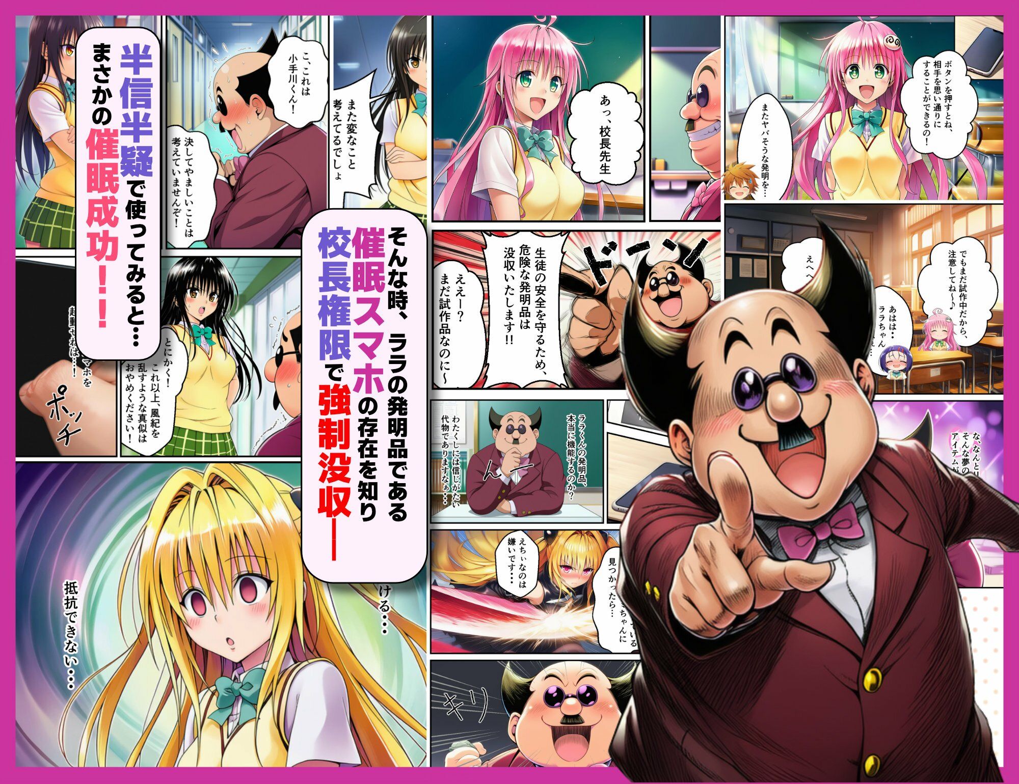 【T〇 Loveる】催●スマホで女子生徒を妊娠させてみた