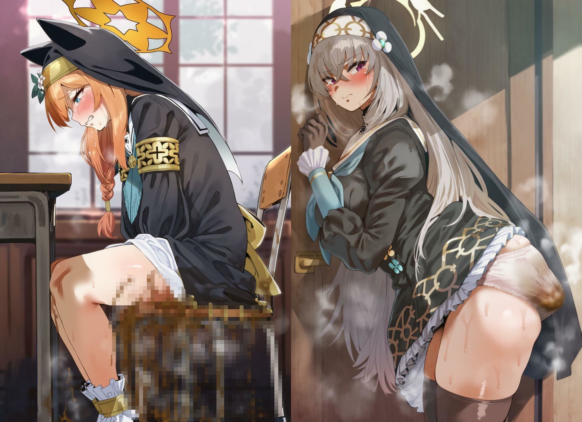 ブ○ーアーカイブ 脱糞スカトロCG集 シスターフッド編 （マリー・サクラコ・ヒナタ）