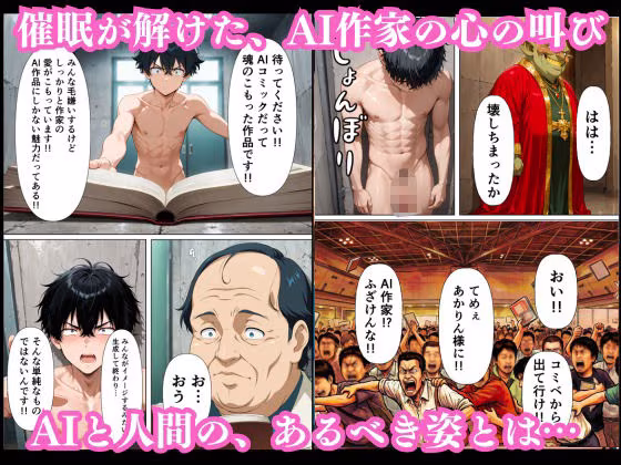 【AI生成】コミックイベント・逆転ハック！〜AI作家の俺が禁断の催●リモコンで巨乳コスプレイヤーに、アンチの目の前で発情中出し〜