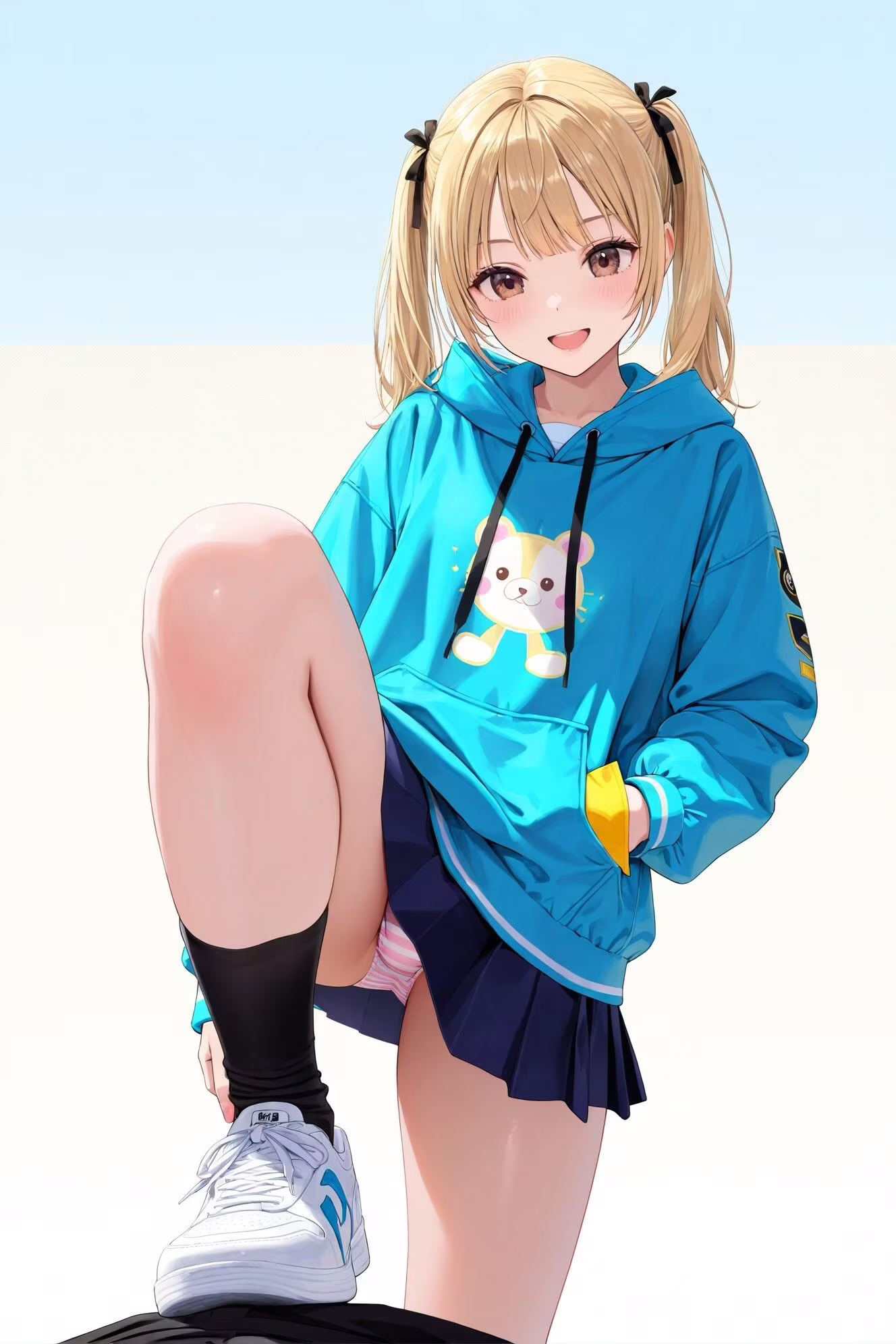 黒ハイソックスJKの踏みつけパンチラ  Vol.2