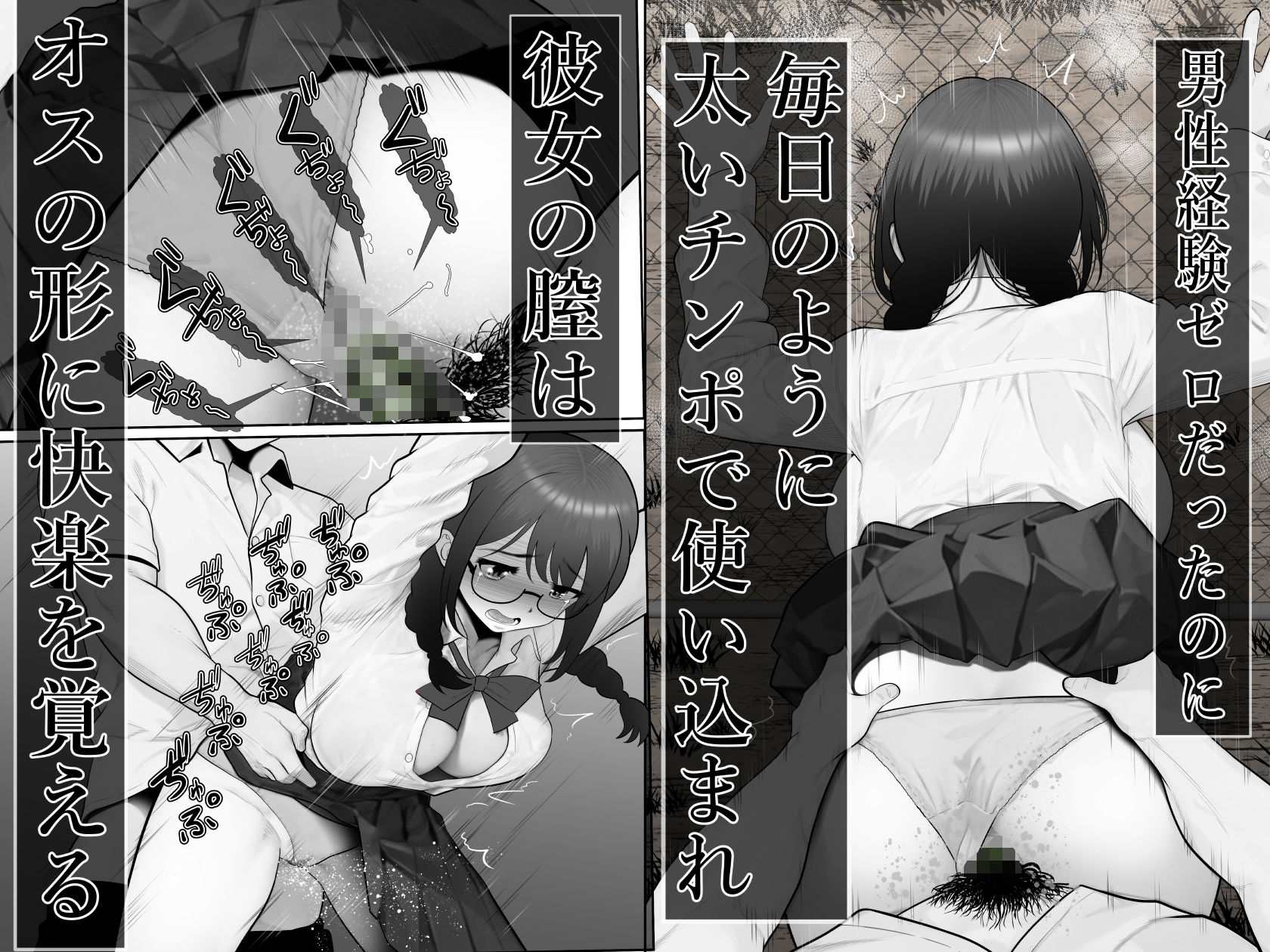 放課後、彼女は先輩に食い散らかされ、無垢な膣は太い肉欲に堕とされていく。