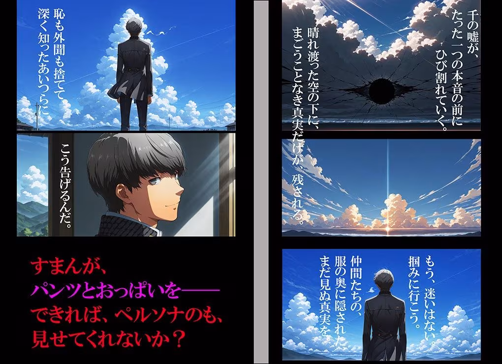 【CG500枚！】Per（はーと）ona4 嫌パン＆嫌パイ！嫌な顔でパンツとおっぱいを見せる仲間たち