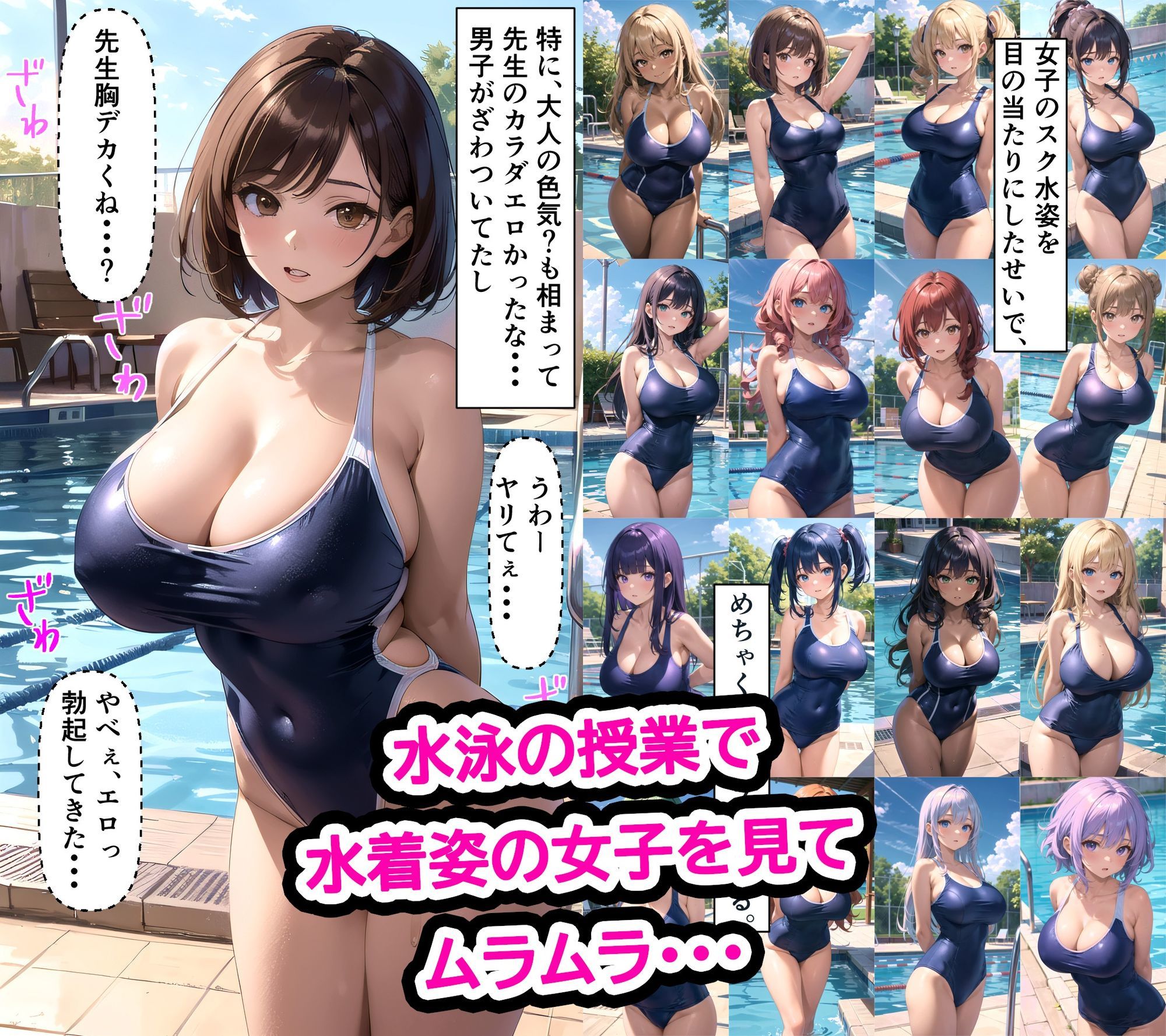 清楚系黒髪ショート巨乳美少女がヤリチンに処女を奪われる話