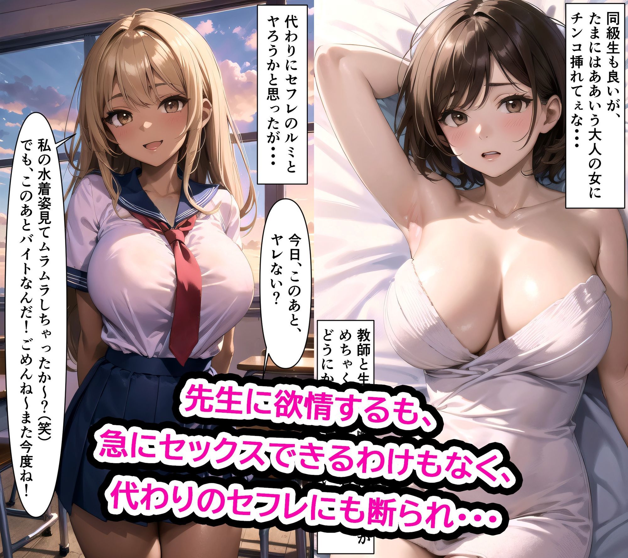 清楚系黒髪ショート巨乳美少女がヤリチンに処女を奪われる話