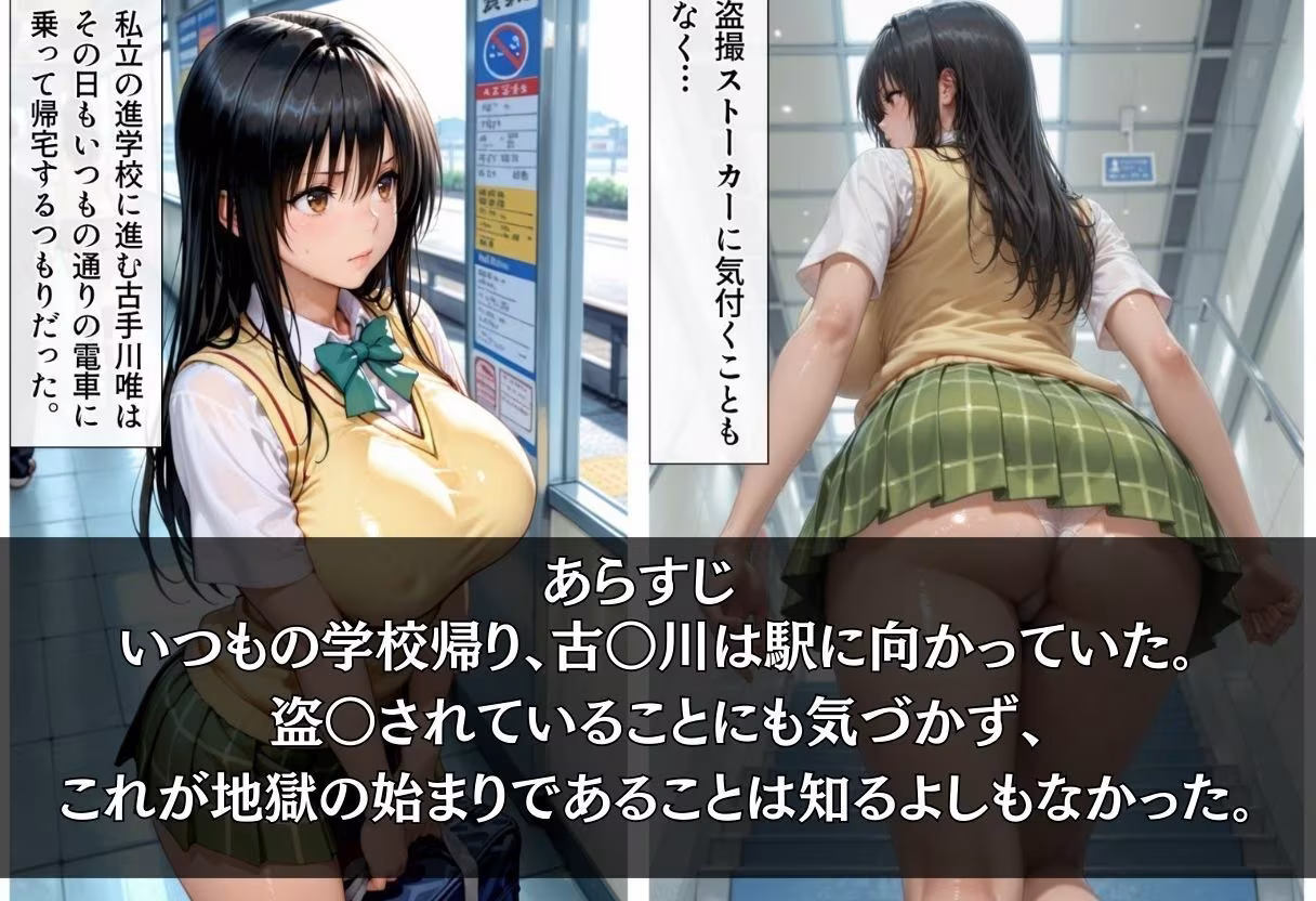 帰宅中に駅で痴●され快楽堕ち