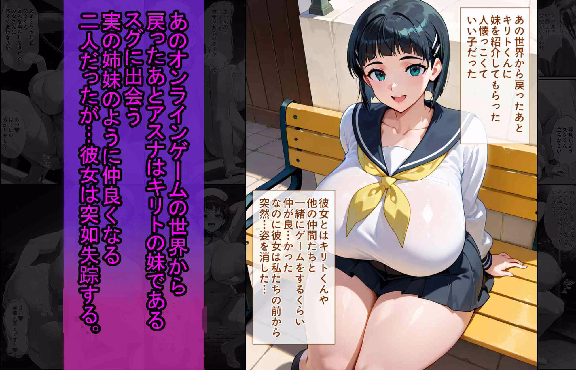爆乳J●  アスナちゃんが巨根おじさんに寝取られる  話13