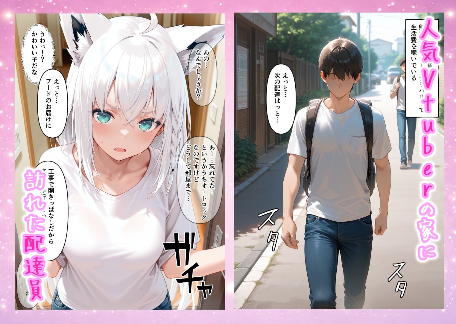 キツネ編-推しのVtuberとナマえっち 配信中に喘ぎ声 たっぷり中出し