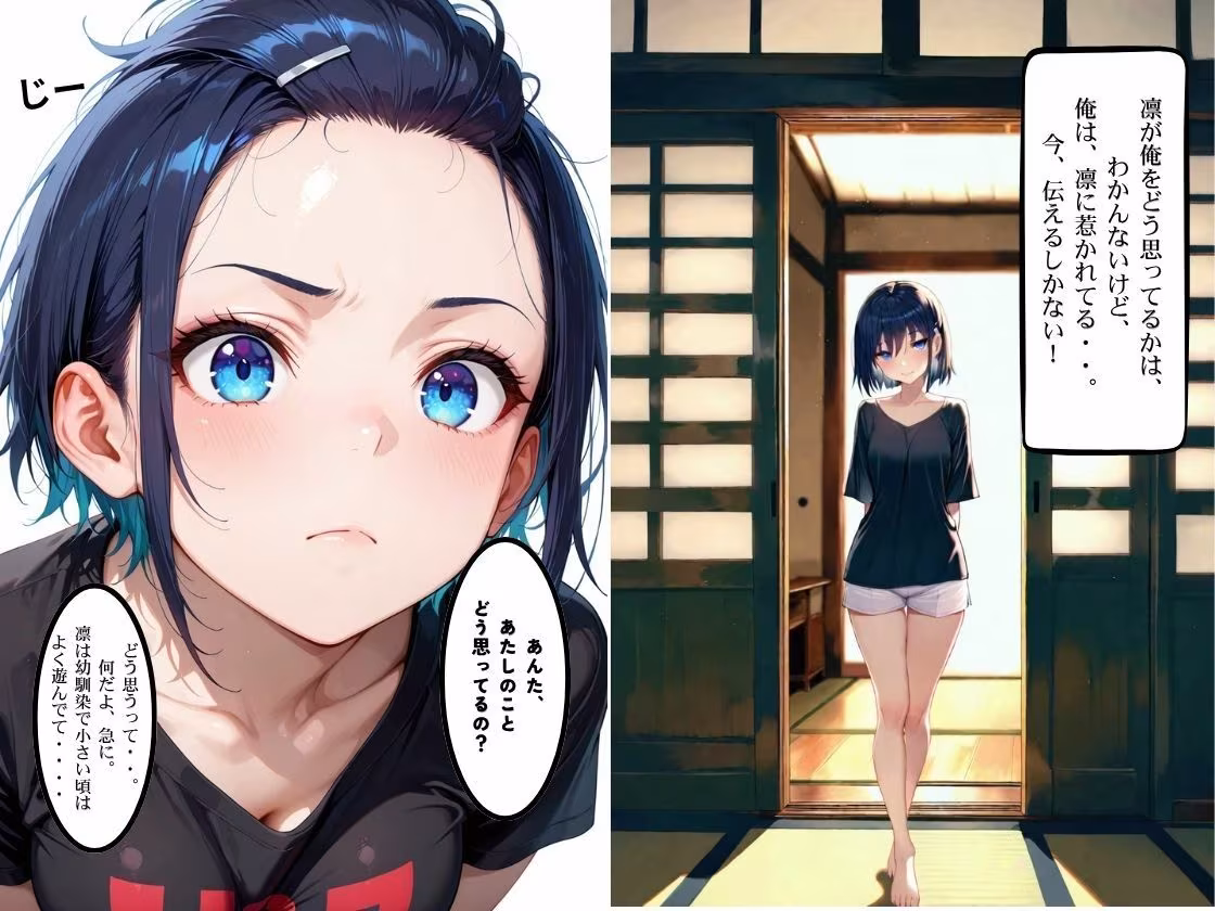 ボーイッシュ爆乳さらし幼馴染とふたりきりで過ごす夏休み さらしで隠れていた爆乳を思う存分、堪能してやった