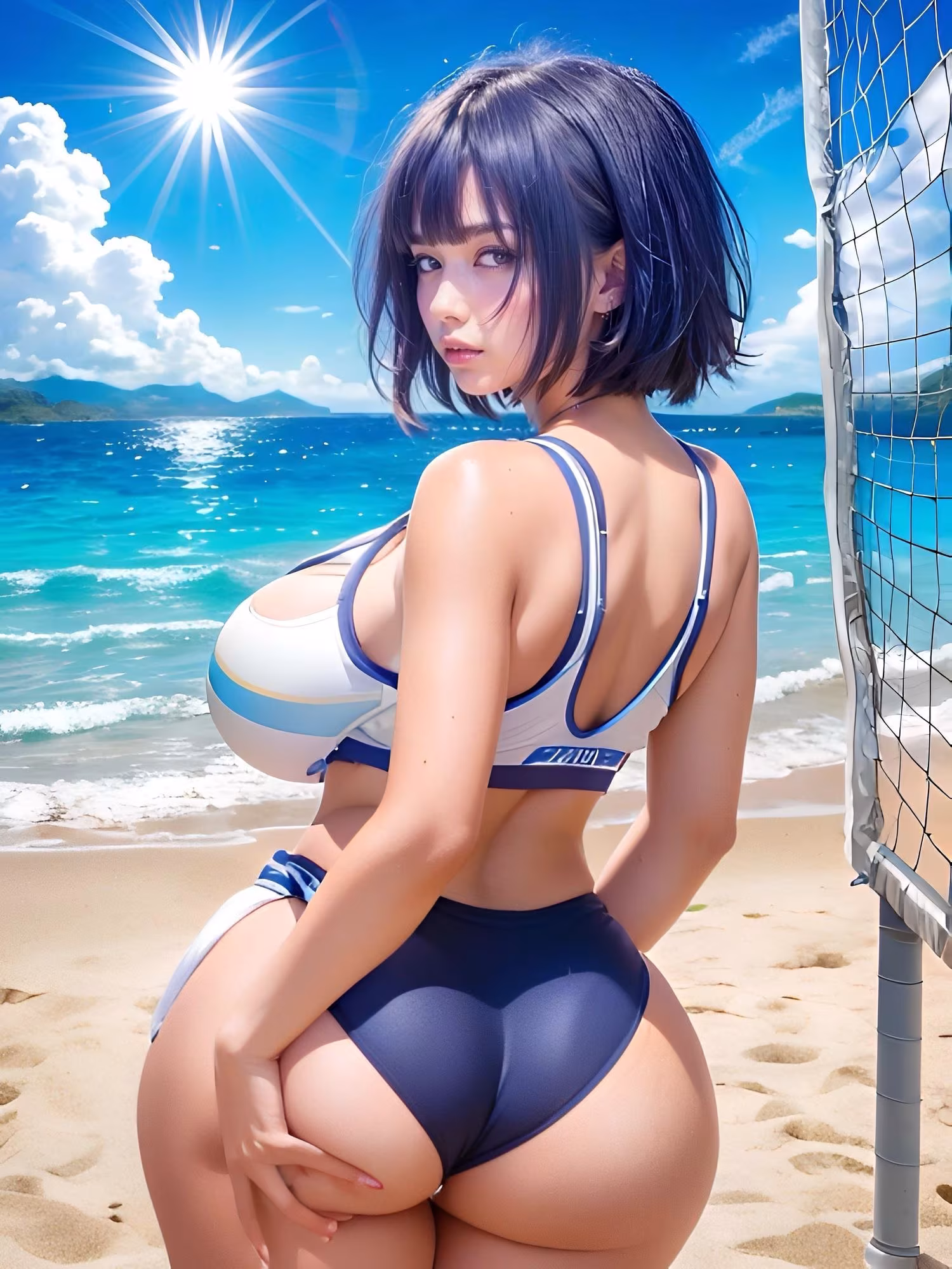 ビーチバレー尻リアル2