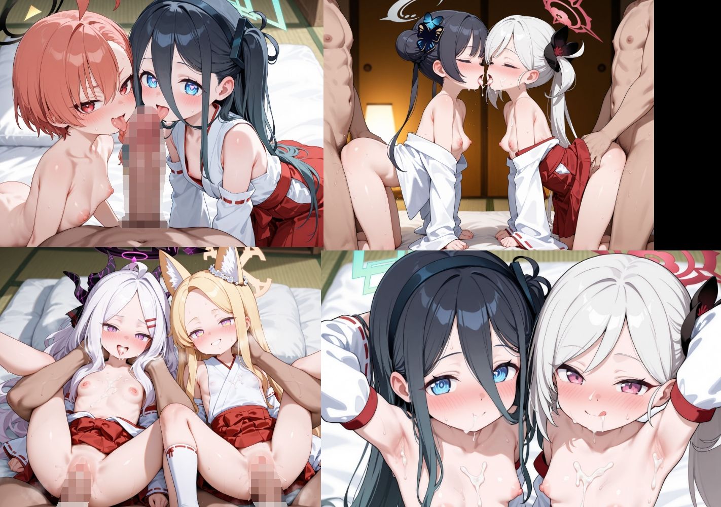 ブ●アカ  巫女服エッチCG集