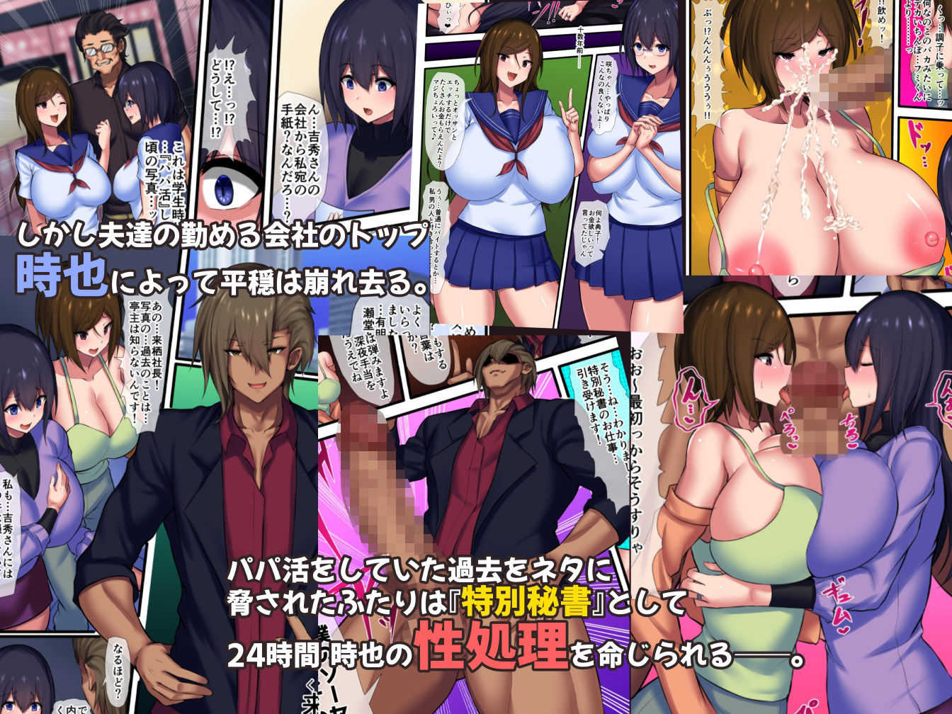 ずっと、あなたに言えないコト〜元パパ活女子の人妻2人が若社長に寝取られるまで〜