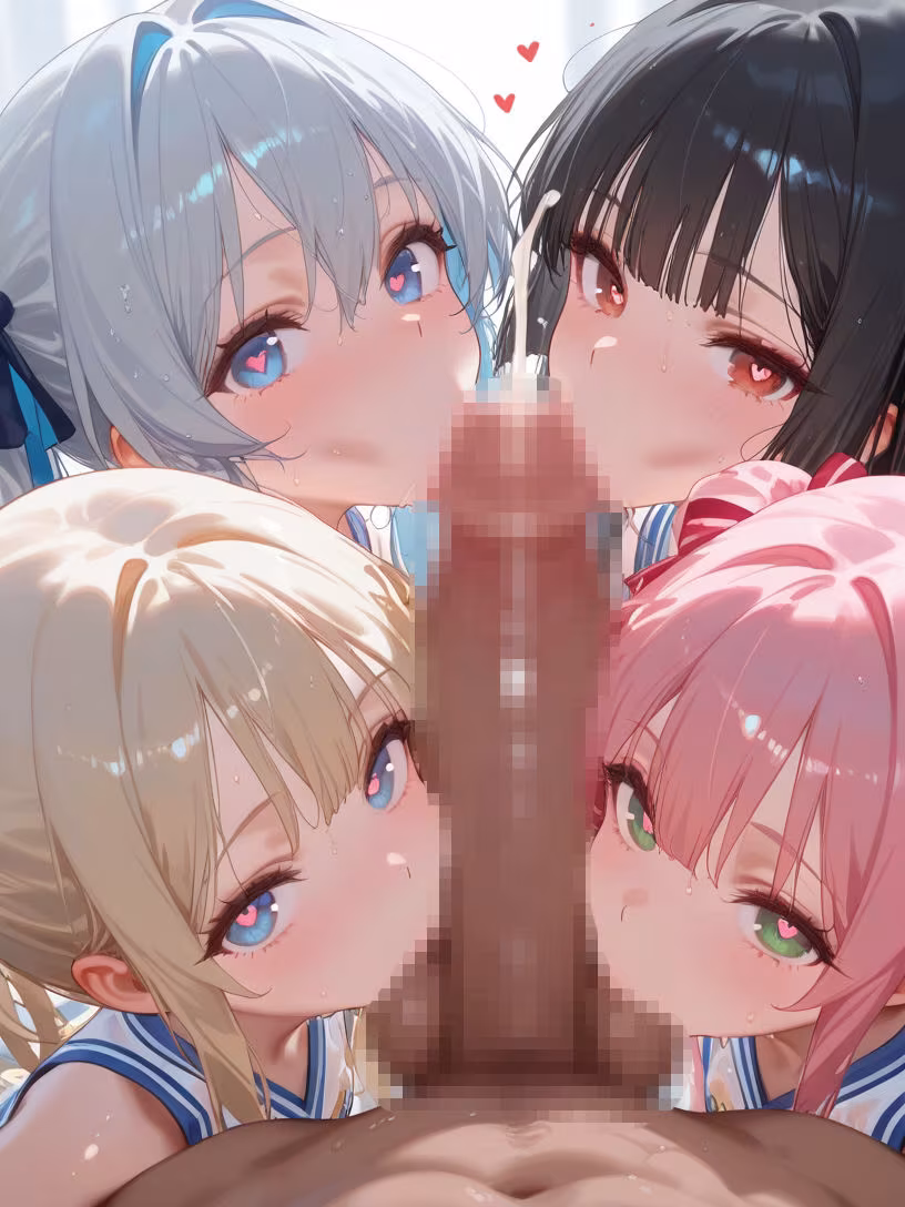 巨乳チアガールとハーレムエッチ8