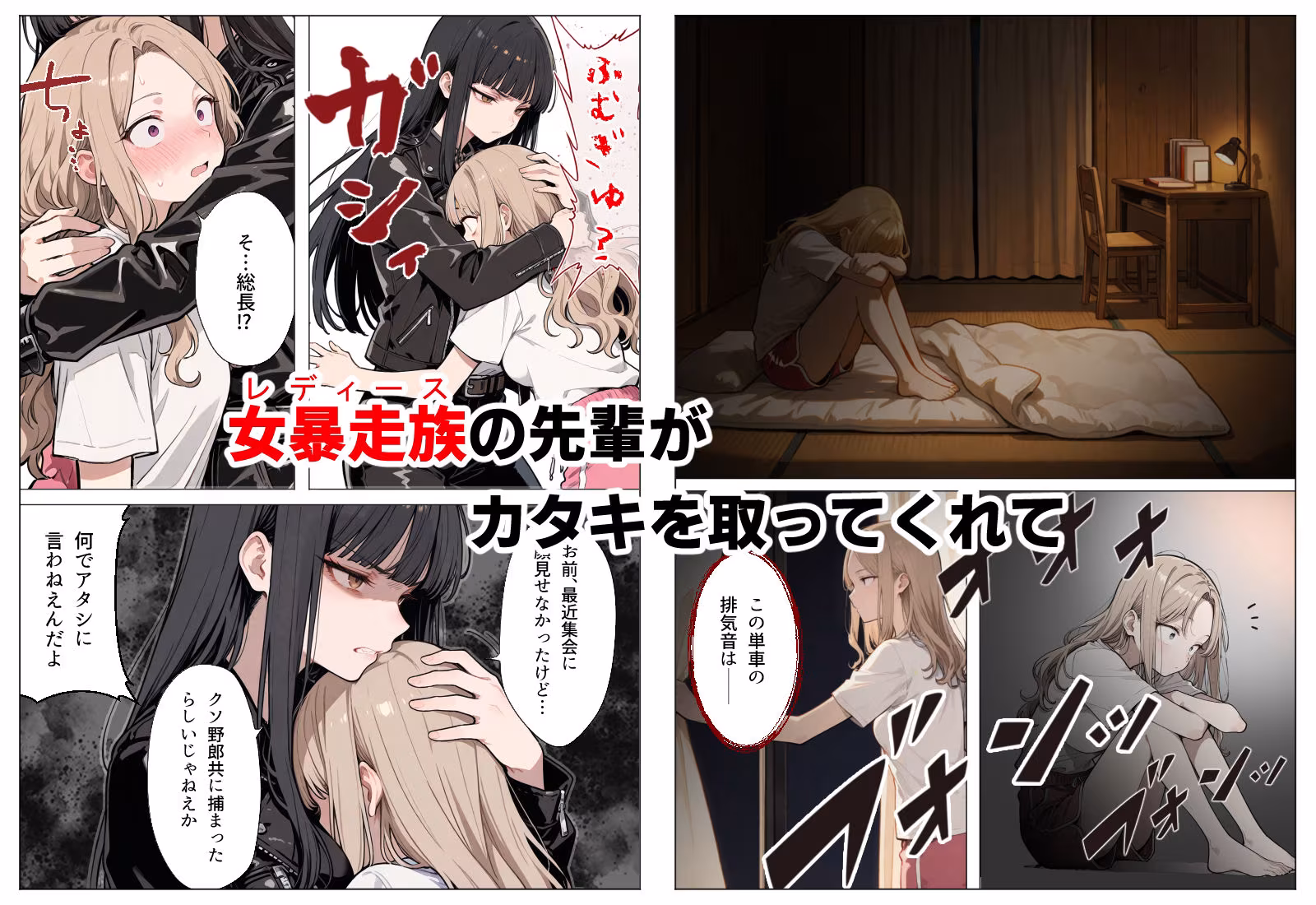 輪●されたあと、医者に追姦される女暴走族