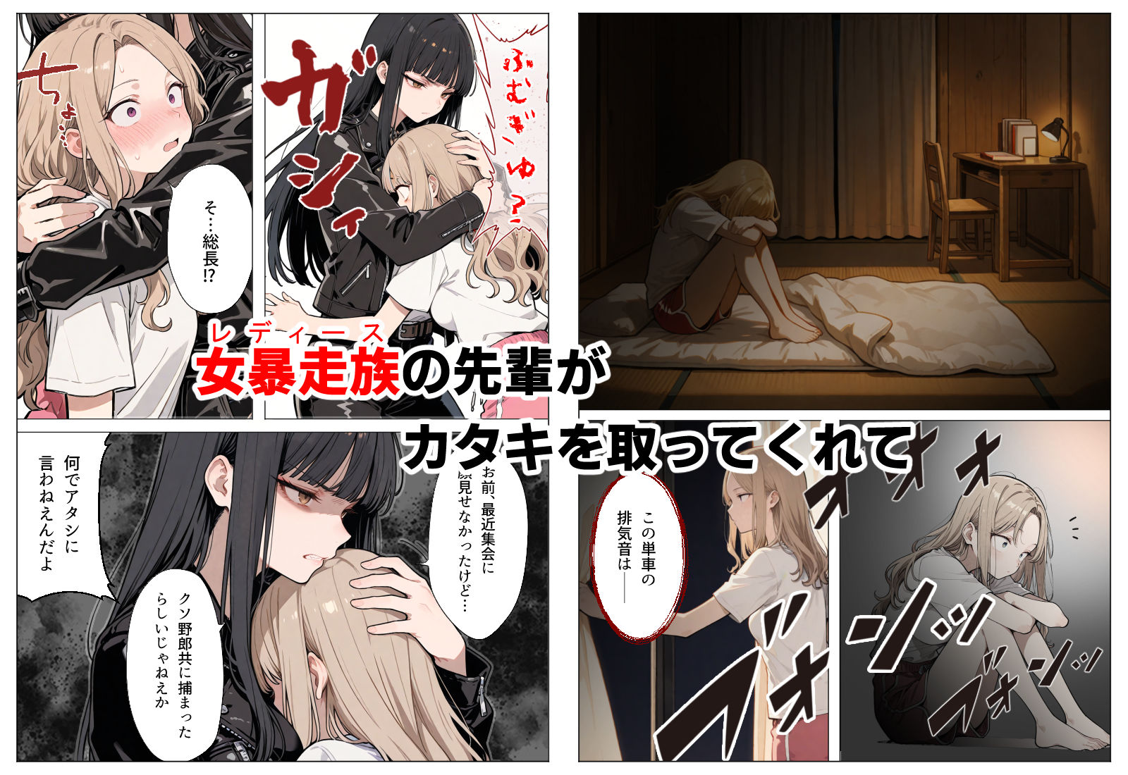 輪●されたあと、医者に追姦される女暴走族