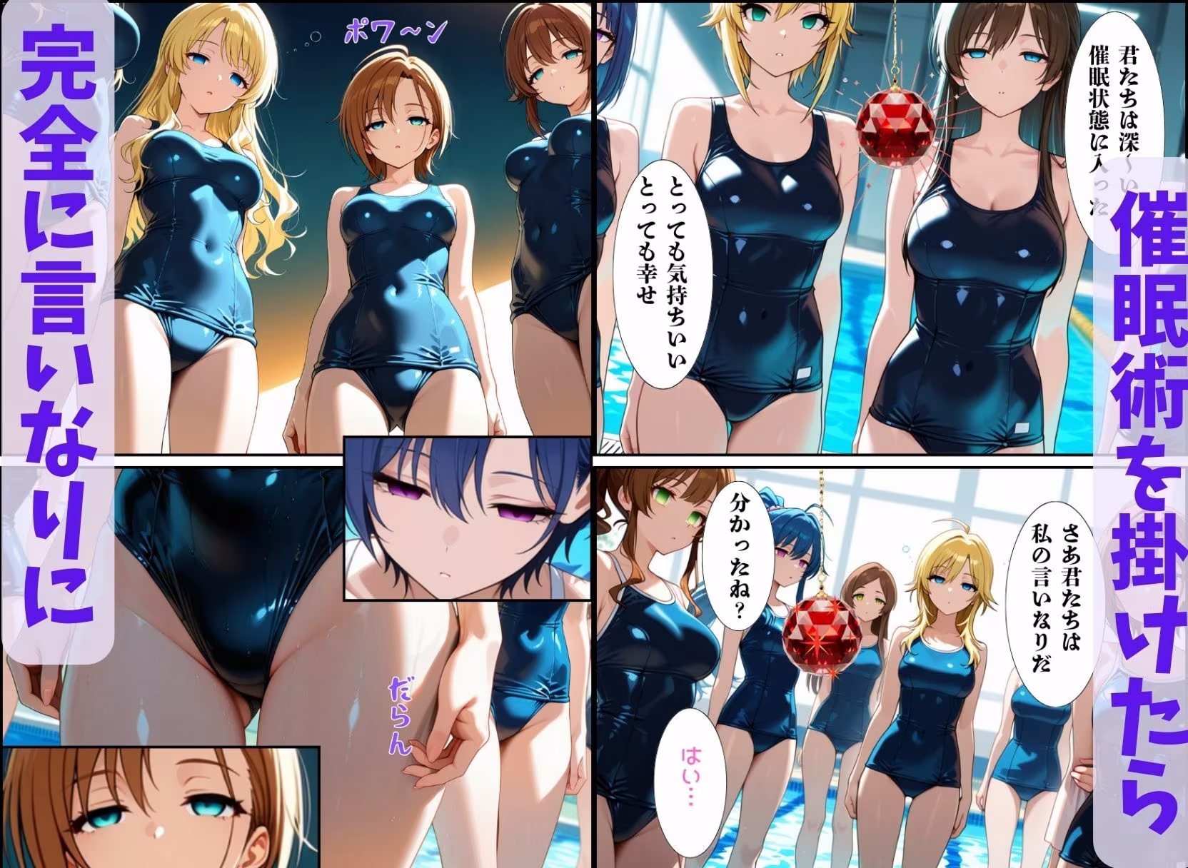 集団催● 〜スク水JKは催●洗脳され性奴●になる〜