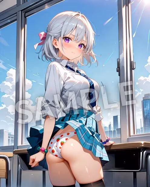 銀髪美女ヒミツ図鑑― 秘められた瞬間イラスト集 ―