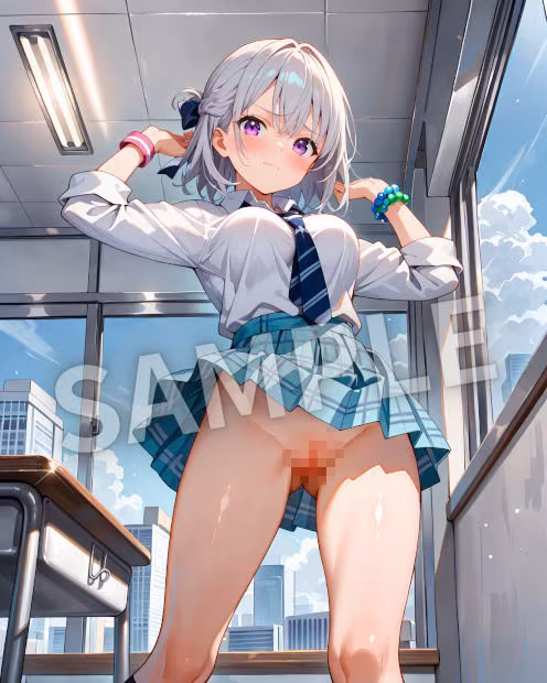 銀髪美女ヒミツ図鑑― 秘められた瞬間イラスト集 ―