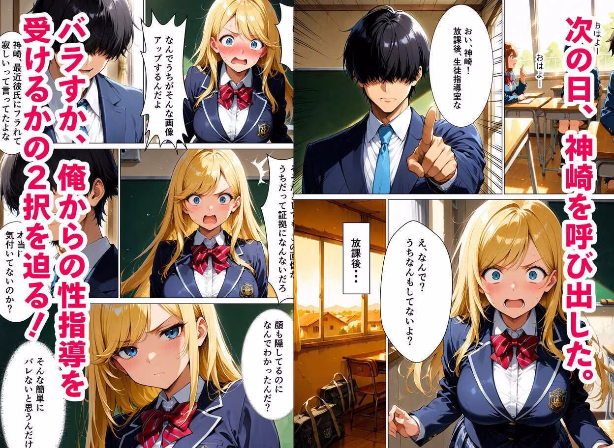裏アカがバレて、一軍ギャルが放課後先生に性指導された話