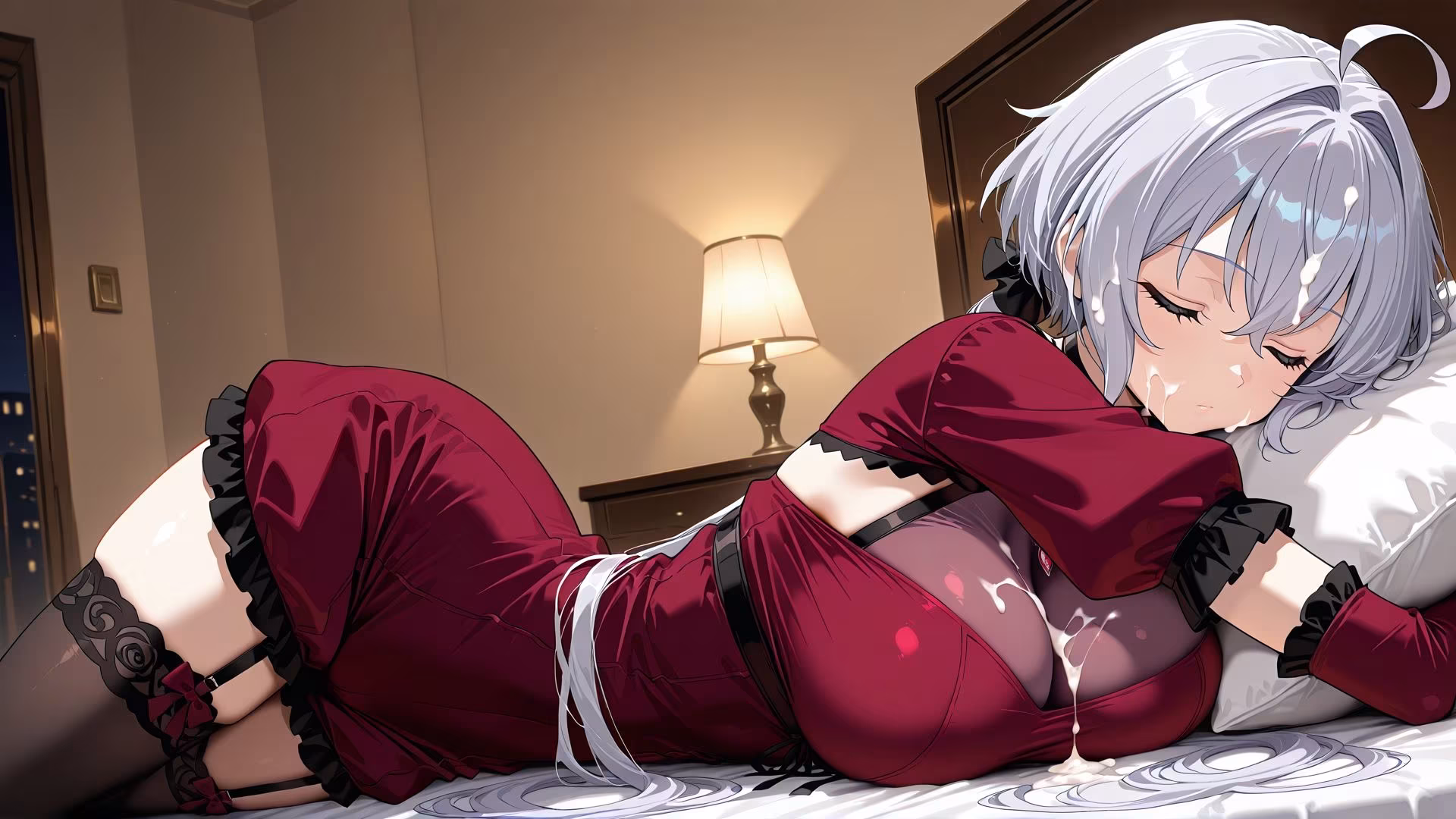 寝ている○○にぶっかけ  くりす編