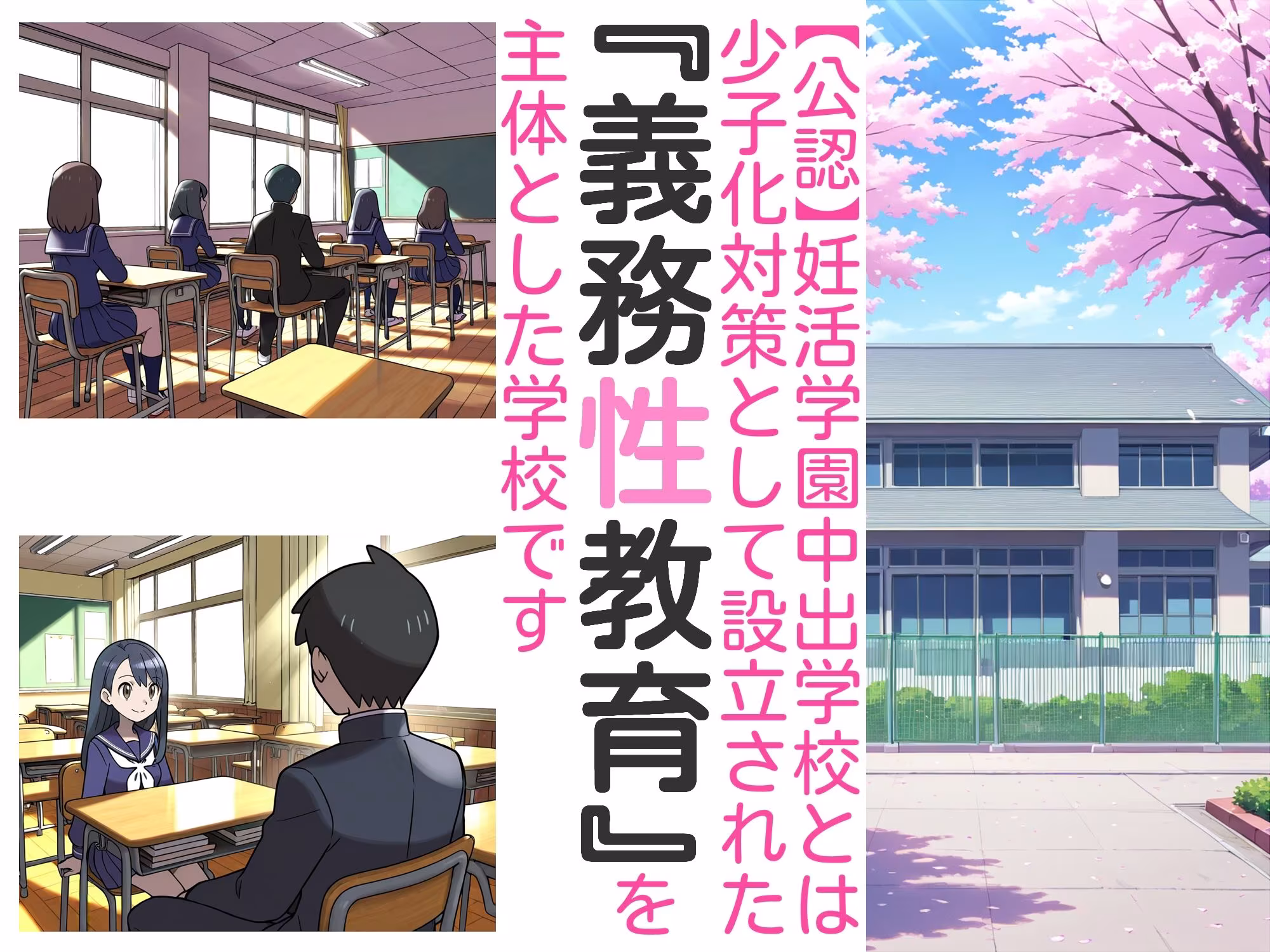 【ショート版】義務性教育〜妊娠すると卒業できる学校〜