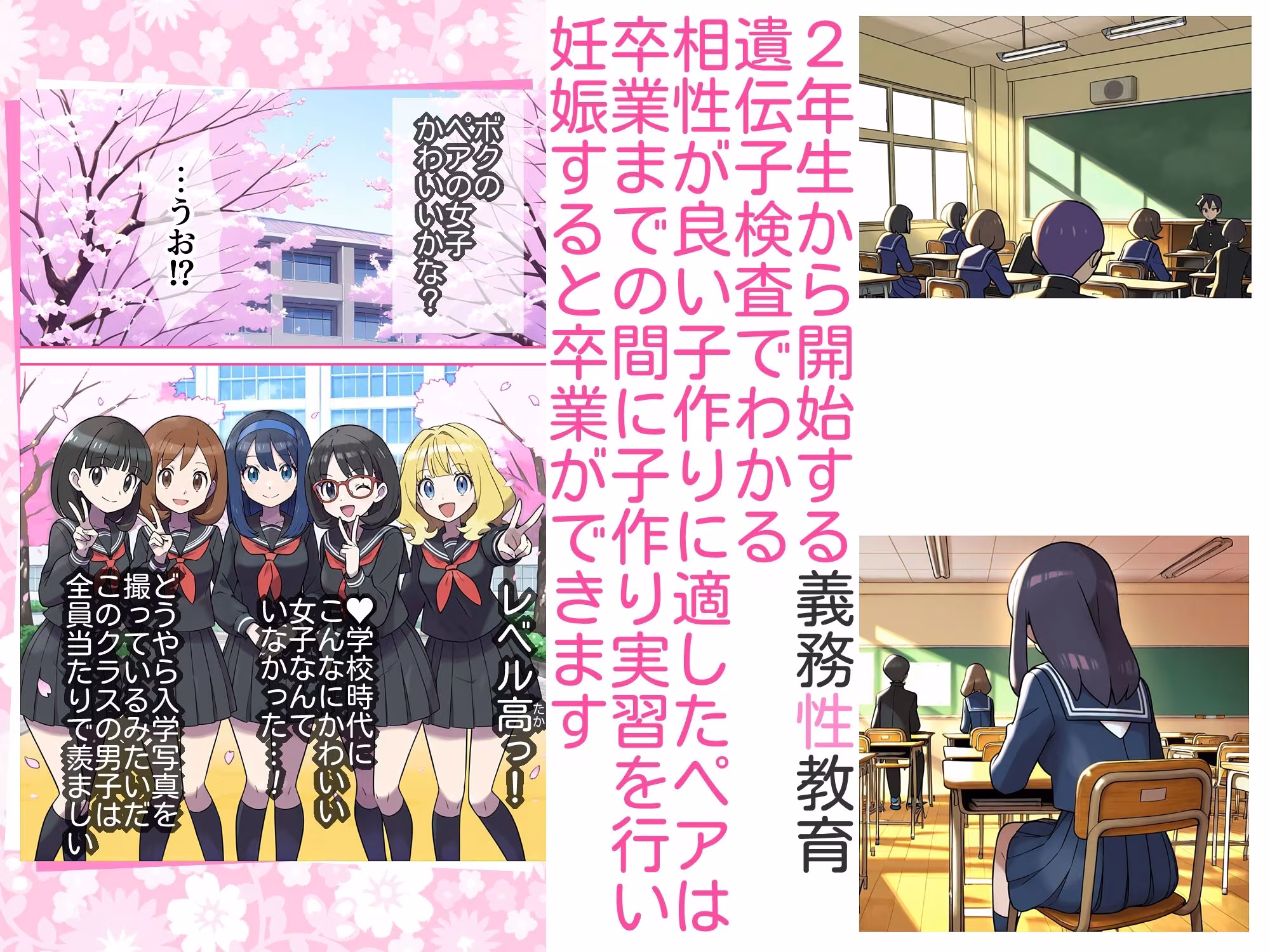 【ショート版】義務性教育〜妊娠すると卒業できる学校〜