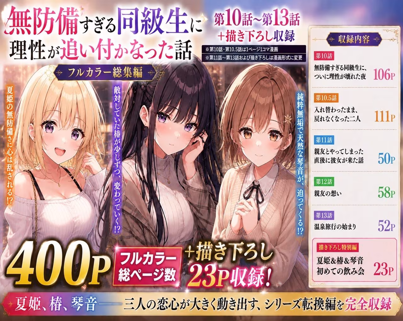 無防備すぎる同級生に、理性が追いつかなかった話【第10〜13話 総集編】