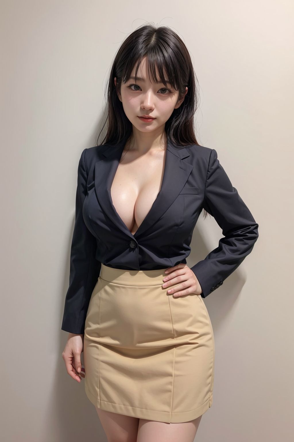 リクルートスーツを着た新入社員3