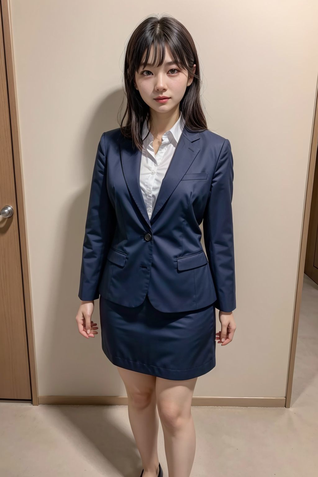 リクルートスーツを着た新入社員3