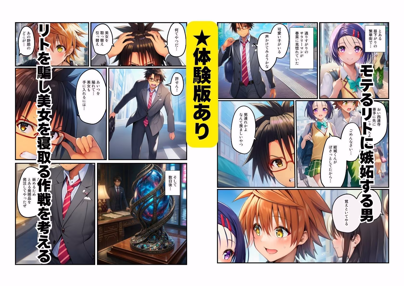 【NTR】とらぶる美女が（唯・春菜・モモ）パパ活でリトの借金返済