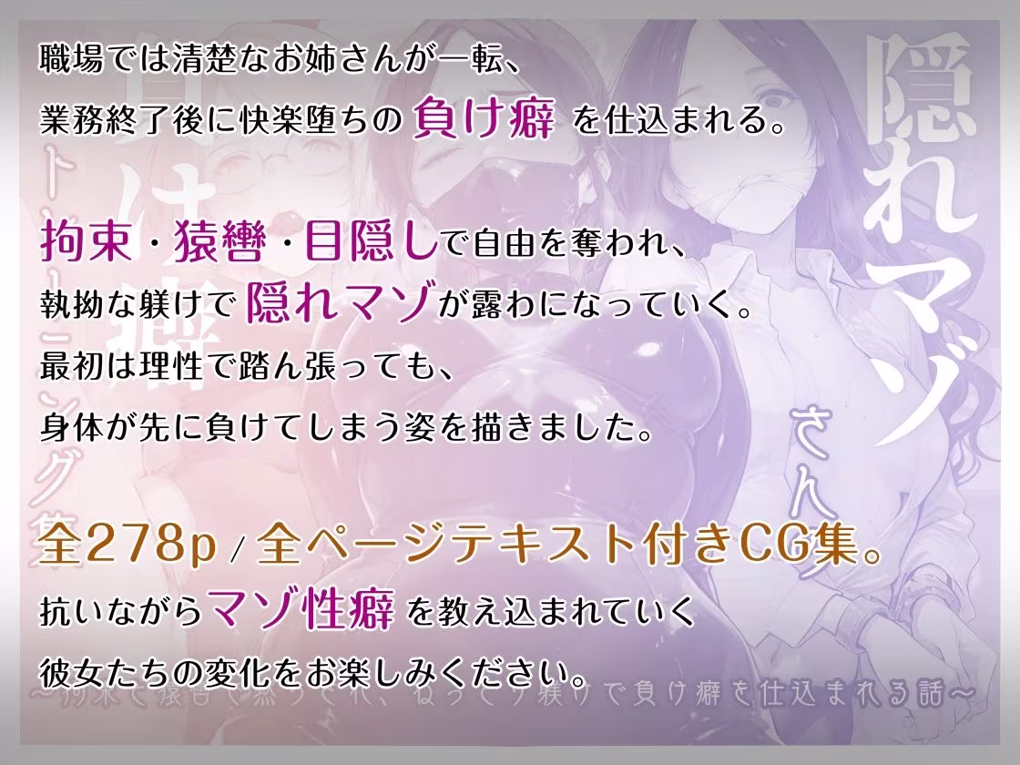 隠れマゾさんの【負け癖】トレーニング集 〜拘束と猿轡で黙らされ、ねっとり躾けで負け癖を仕込まれる話〜
