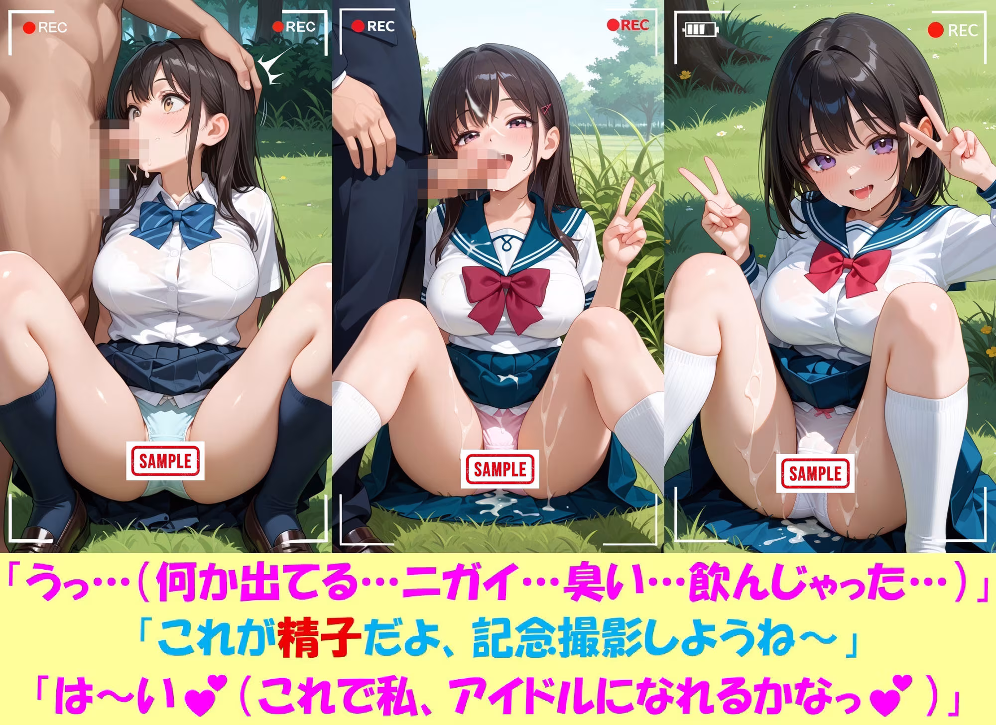 現役J○が撮影会でパンチラを撮られ生涯オカズ化3―魔法少女に変身してご奉仕―