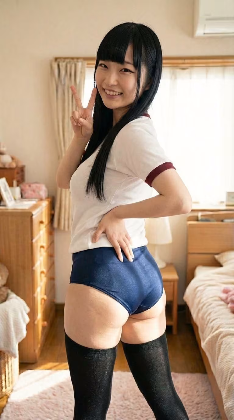 地味かわ女子にブルマと赤白パンツを履かせたら隠れ巨尻が凄すぎた