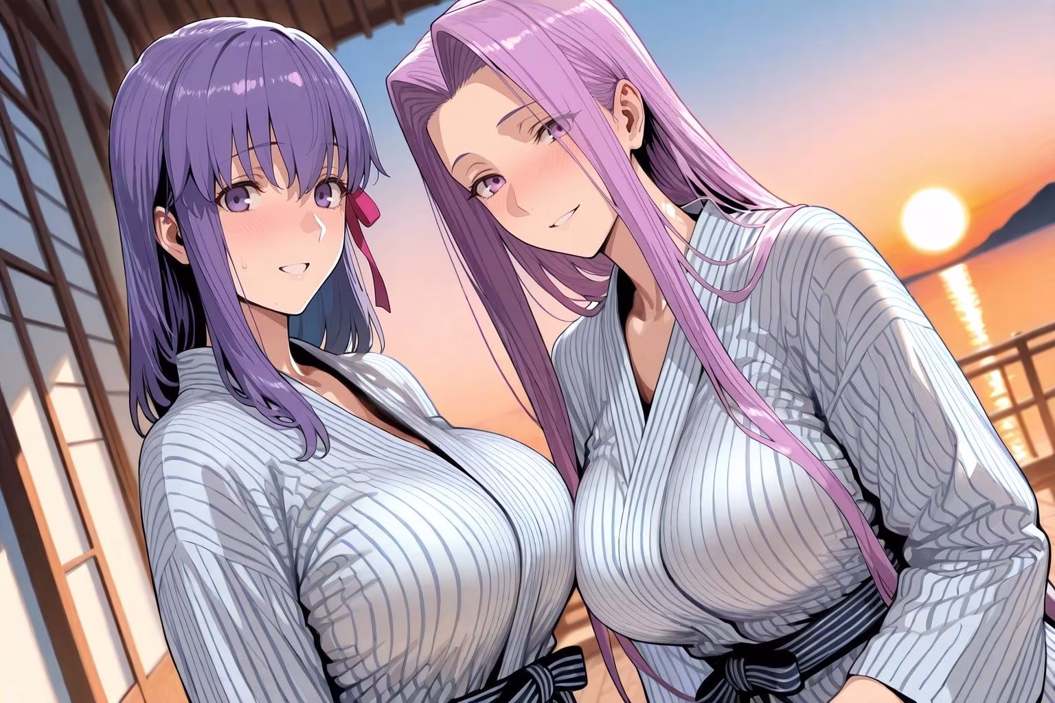 間○桜＆メ○ューサin温泉