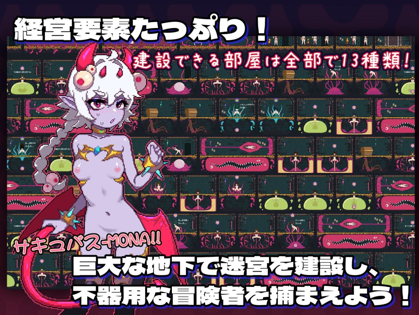 MazeCave〜俺の感覚遮断触手ダンジョン！