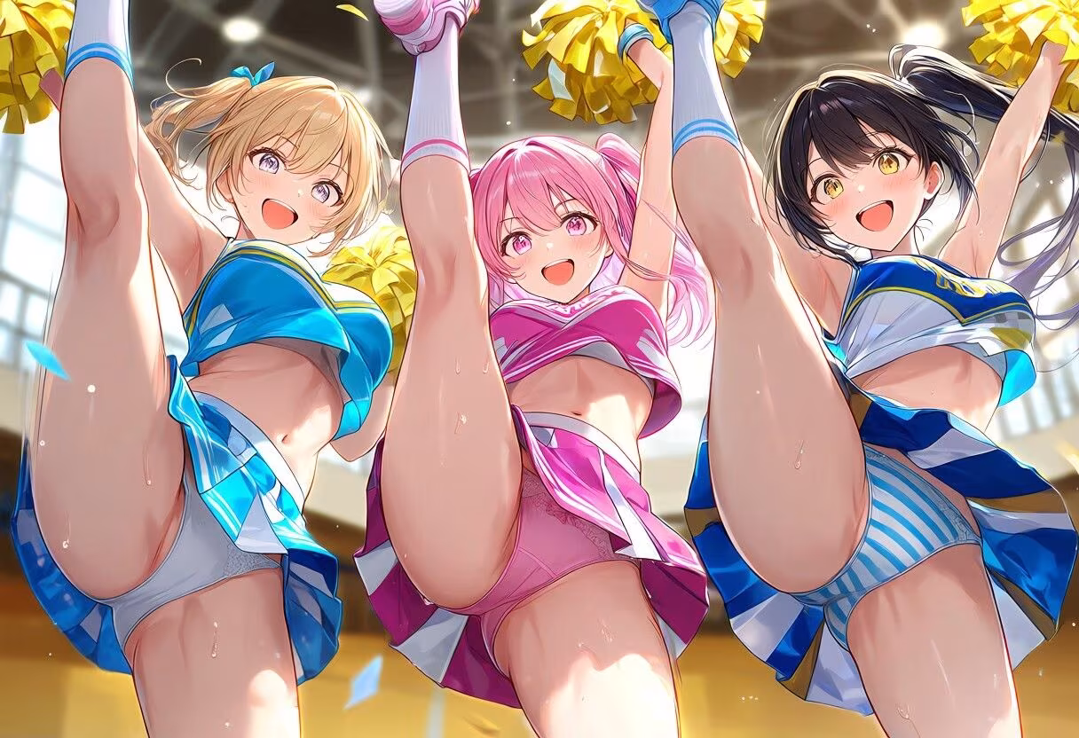 いろんなシチュエーションでパンチラ