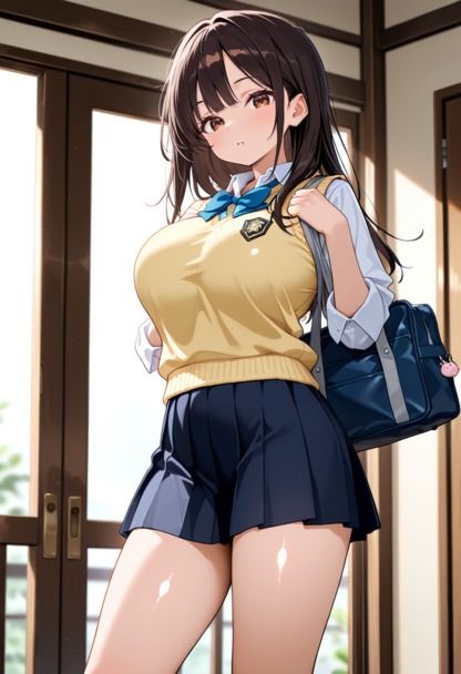 清楚巨乳女子校生を種づけ調教で完堕ち