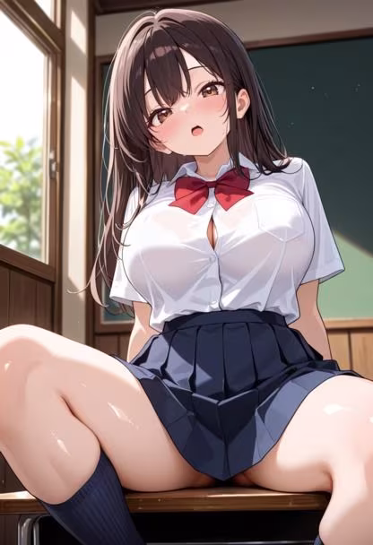 清楚巨乳女子校生を種づけ調教で完堕ち