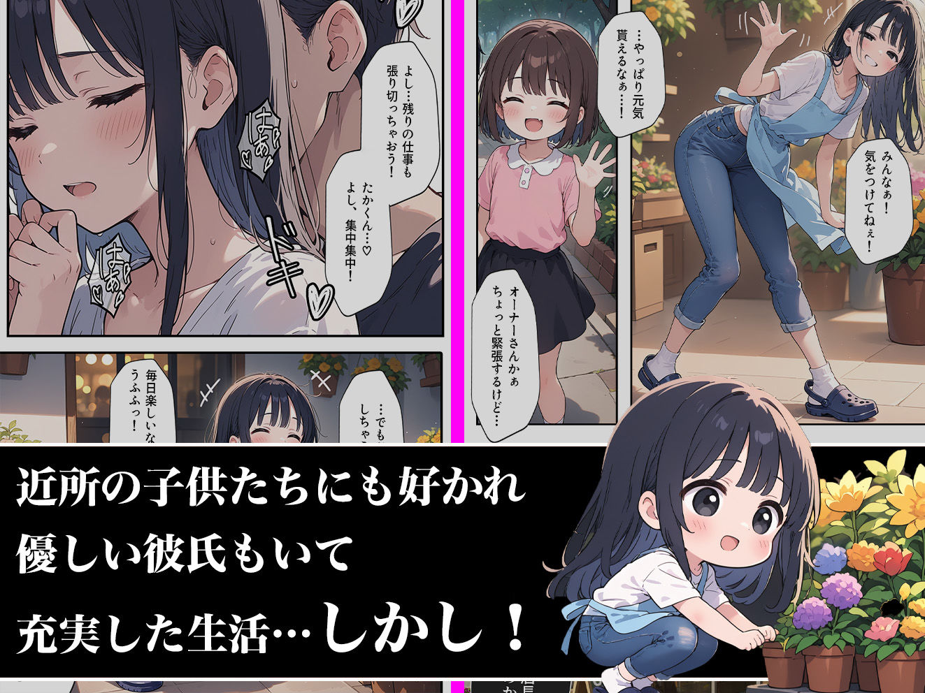 花屋の看板娘がオーナーに寝取られちゃう話