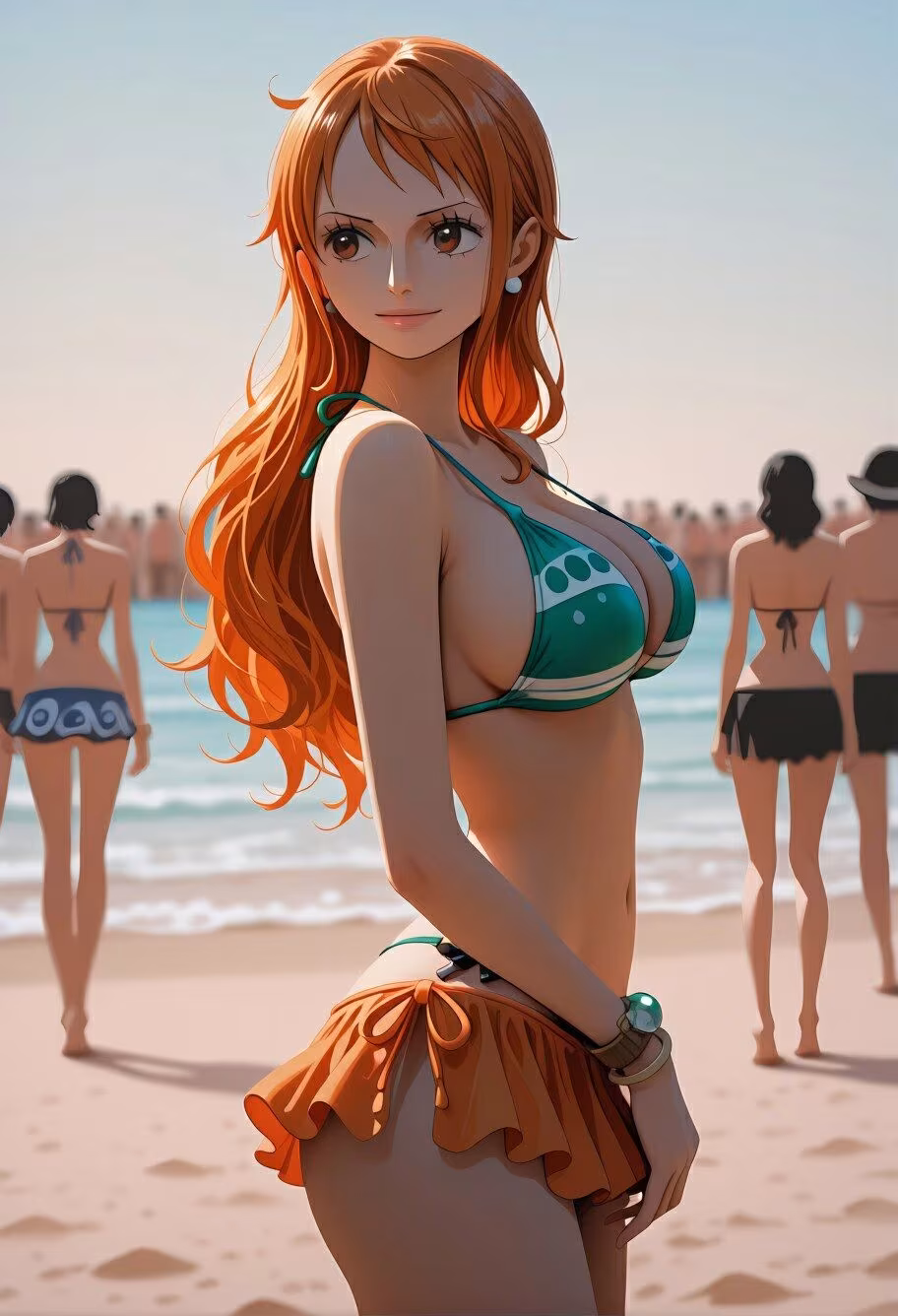 ビーチで堕ちる美女 高潔な航海士の羞恥と快楽の完全屈服記録