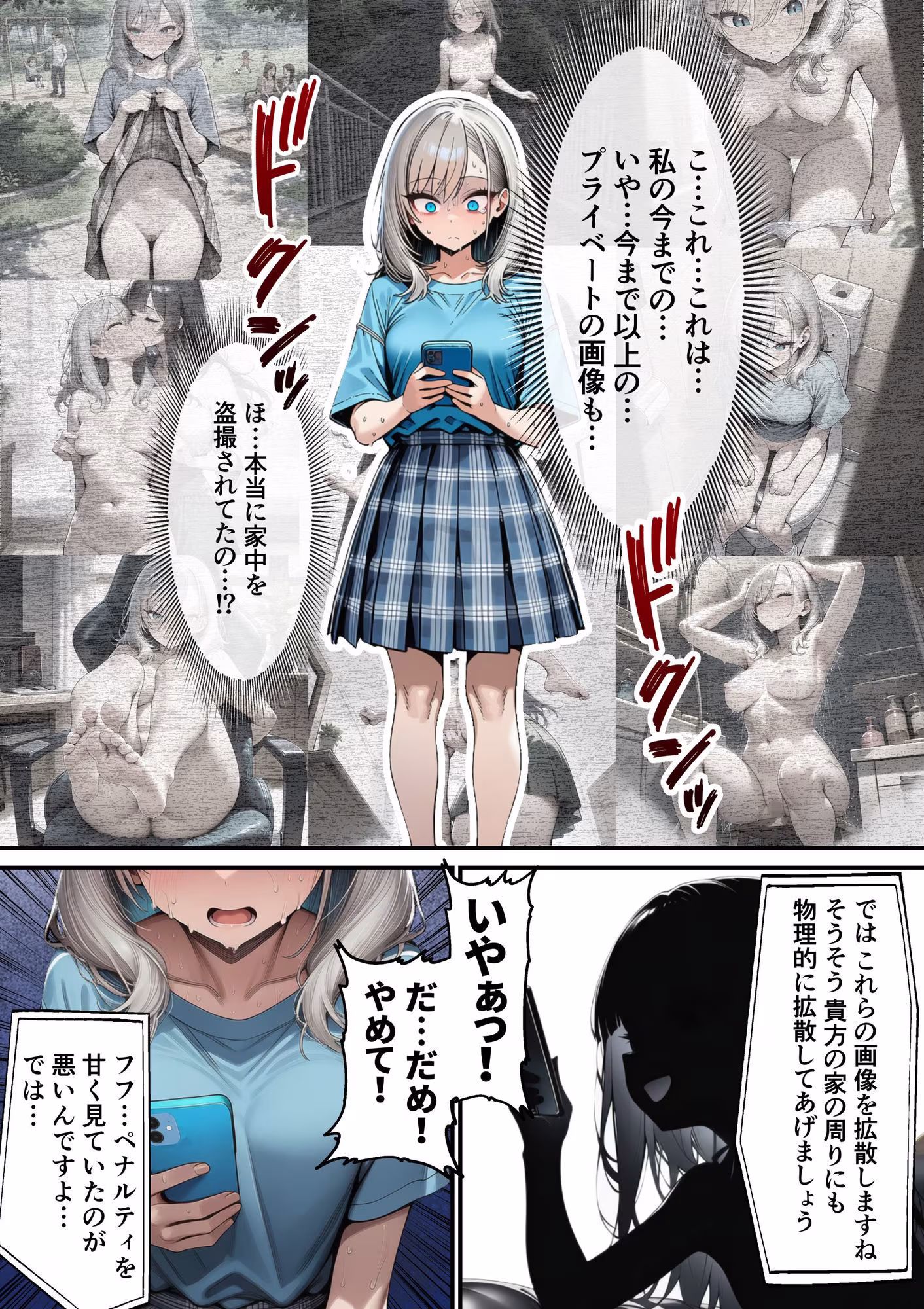 軽い罰ゲームのつもりが、親友三人まとめて弱みを握られ、羞恥指令に従わされるようになった話 ―中編―