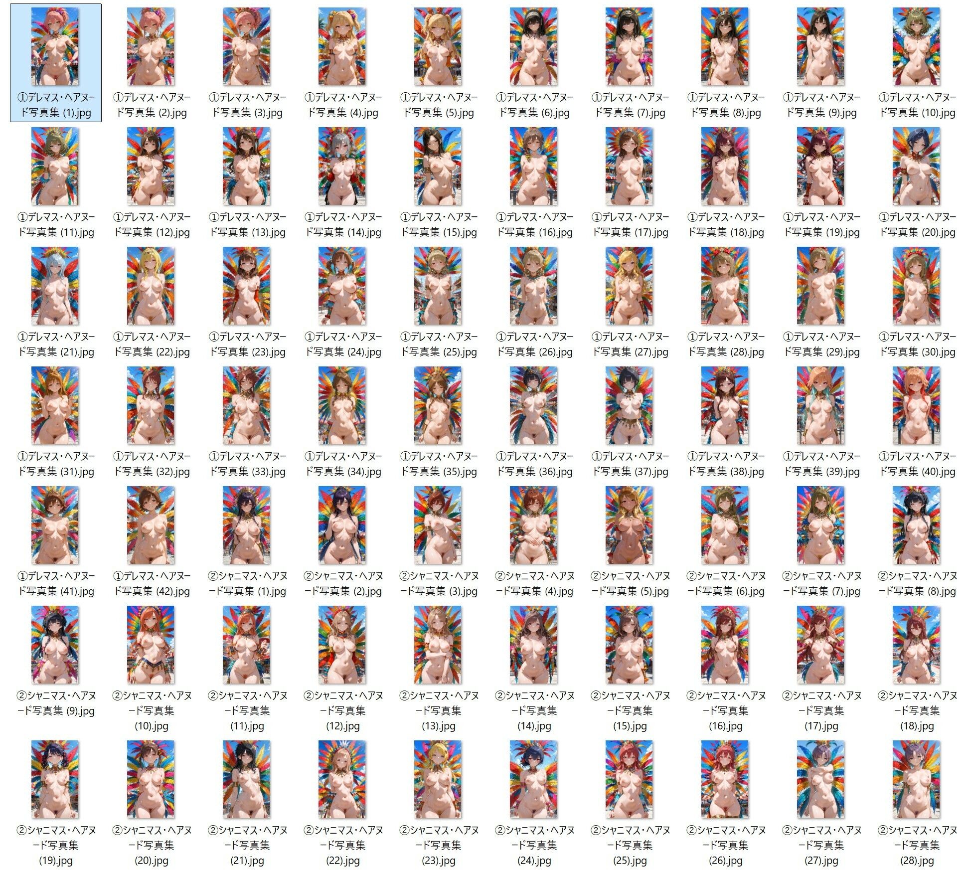 ヘアヌード解禁版！デレ＆シャニアイドルたちのヌード写真集（82枚）