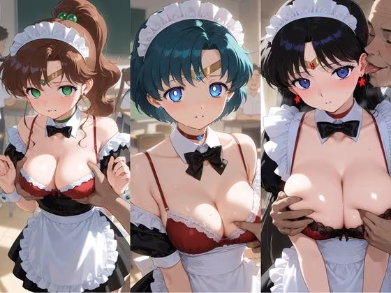 ヒロインが複数男の標的に！！ 催●で抵抗できず輪〇地獄！！ セ〇ラームーン