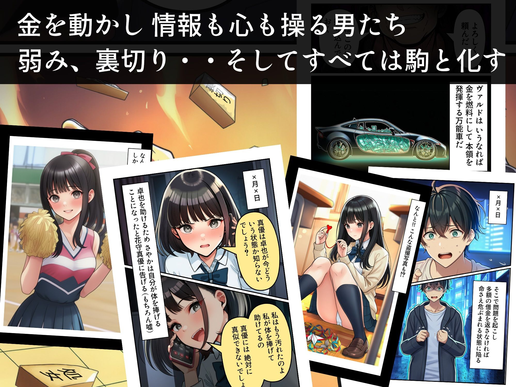 学園の花を追い詰めろ！〜純潔を奪われ/彼氏の前でも〜